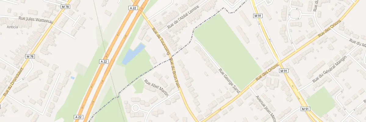 Plan du 486 Rue du Brun Pain à Tourcoing