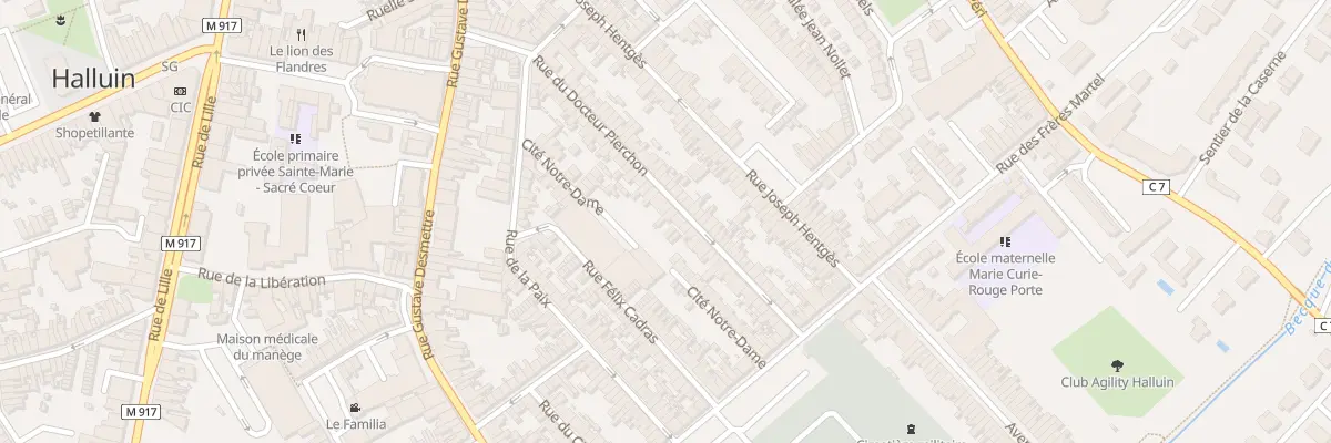 Plan du 52 Rue du Docteur Pierchon à Halluin