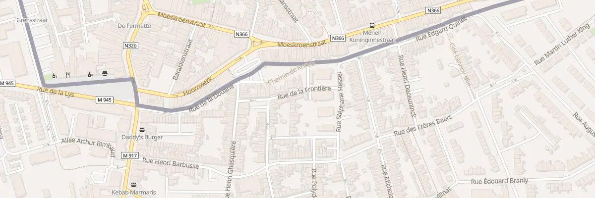 Plan du 14 Rue de la Frontière à Halluin