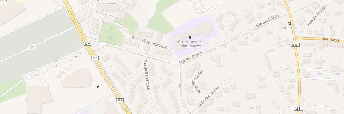 Plan du 1 Rue Arsène Debruyne à Mouvaux