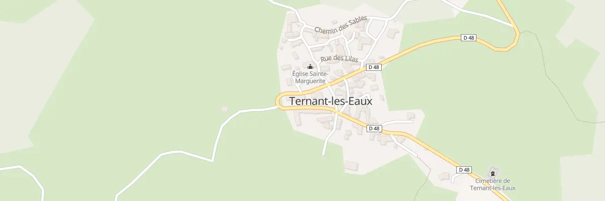 Plan du 5002 Ternant à Ternant-les-Eaux