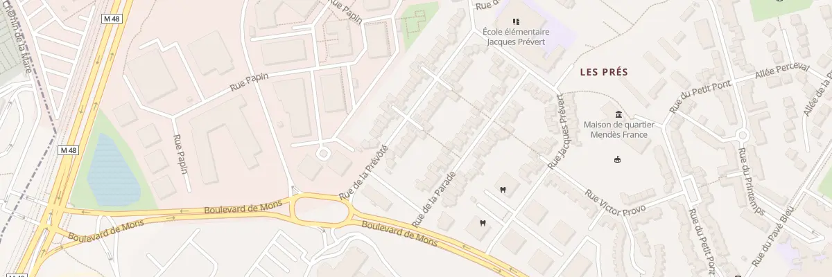 Plan du 14 Rue de la Prevote à Villeneuve-d’Ascq
