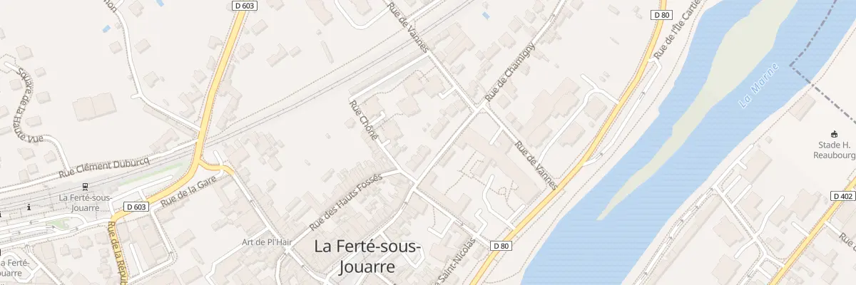 Plan du 30 Rue de Chamigny à La Ferté-sous-Jouarre