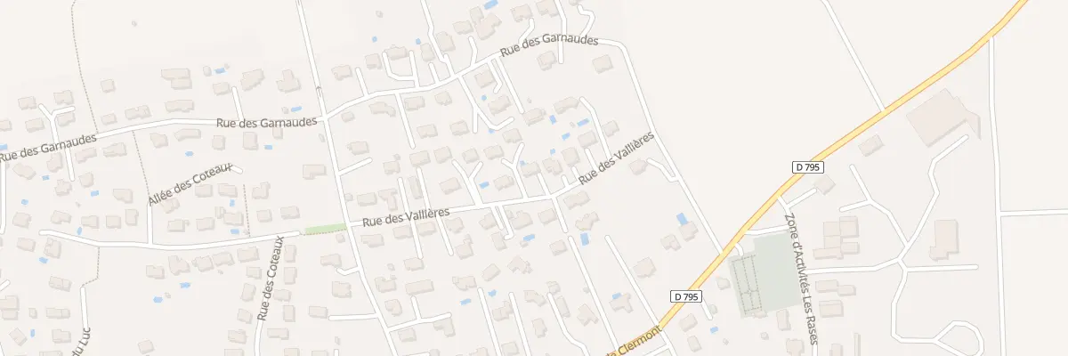 Plan du 13 Rue des Vallières à Tallende