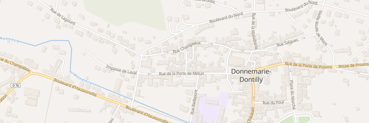 Plan du 19 Rue de la Porte de Melun à Donnemarie-Dontilly