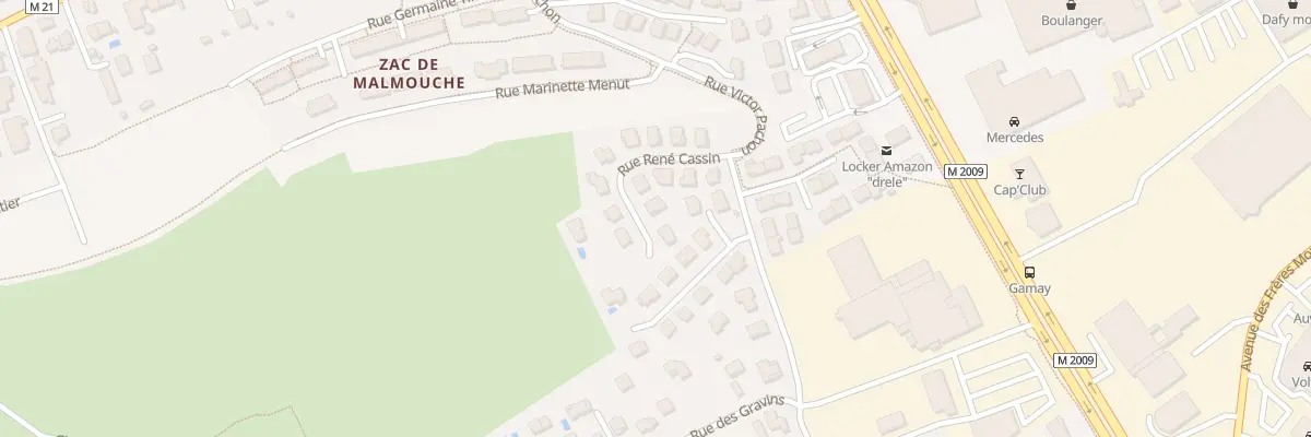 Plan du 9001 Rue René Cassin à Aubière