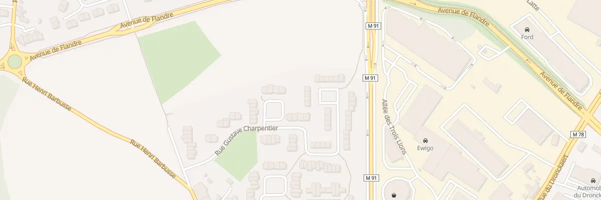 Plan du 59 Rue Gustave Charpentier à Roncq