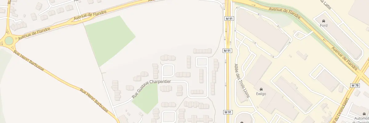 Plan du 61 Rue Gustave Charpentier à Roncq