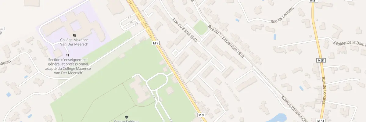 Plan du 5 All des Capucines à Mouvaux