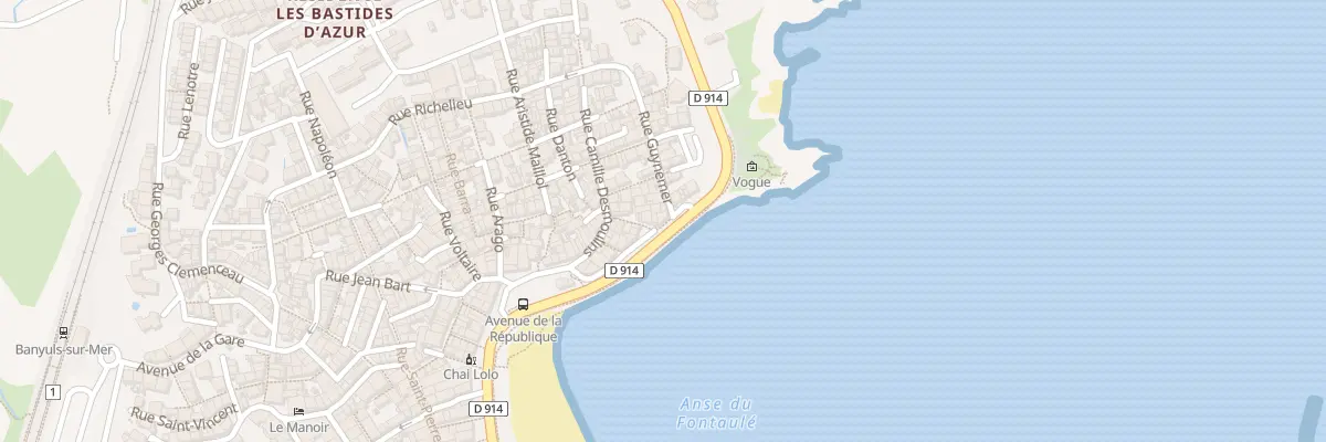 Plan du 9 Bd Lassus à Banyuls-sur-Mer