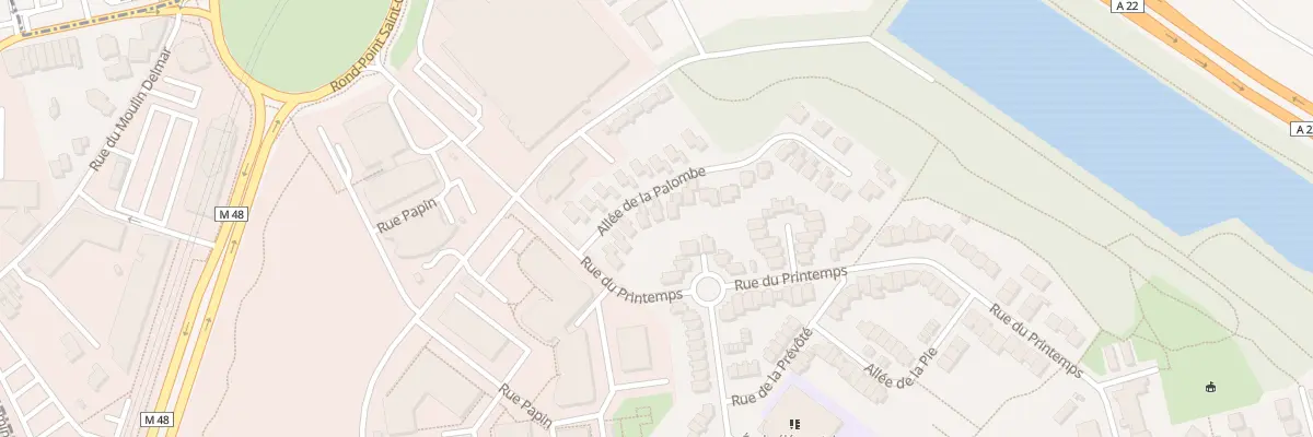 Plan du 10 All de la Palombe à Villeneuve-d’Ascq