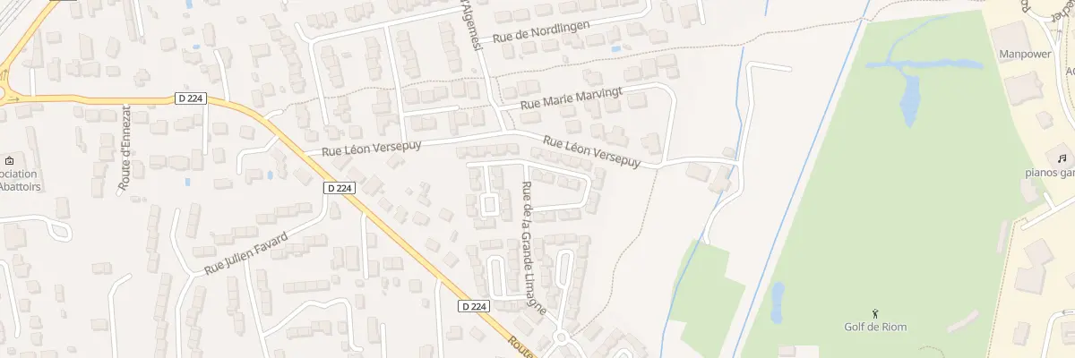 Plan du 56 Rue de la Grande Limagne à Riom