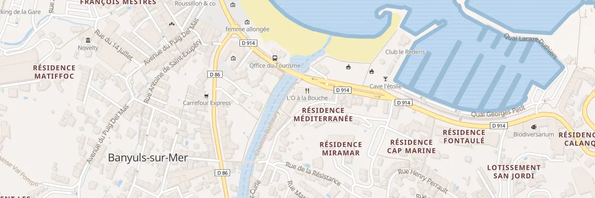 Plan du 4 Av Joliot Curie à Banyuls-sur-Mer