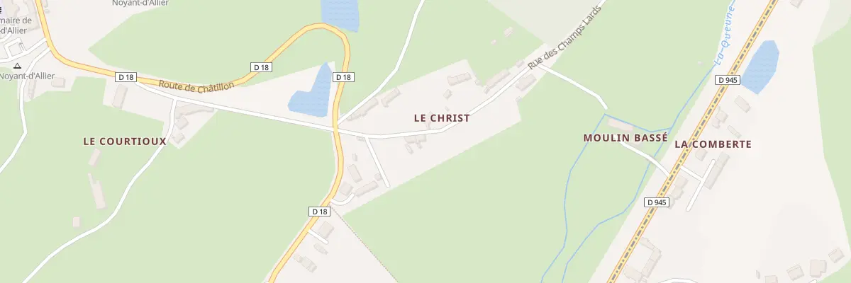 Plan du 5336 Le Christ à Noyant-d’Allier