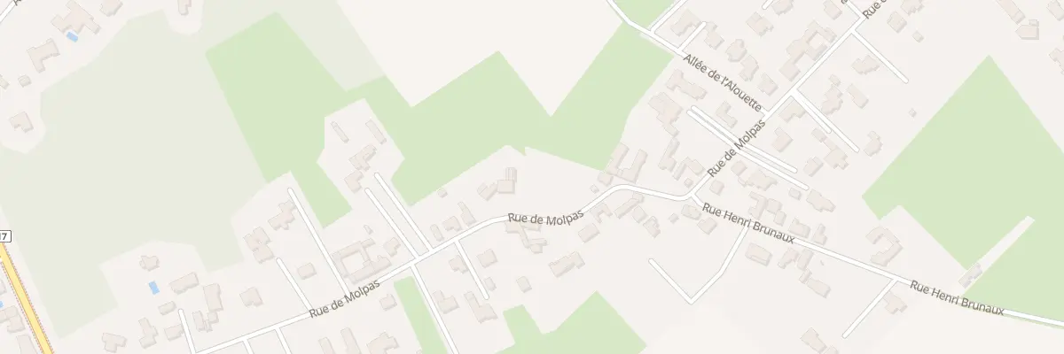 Plan du 433 Rue de Molpas à Mérignies