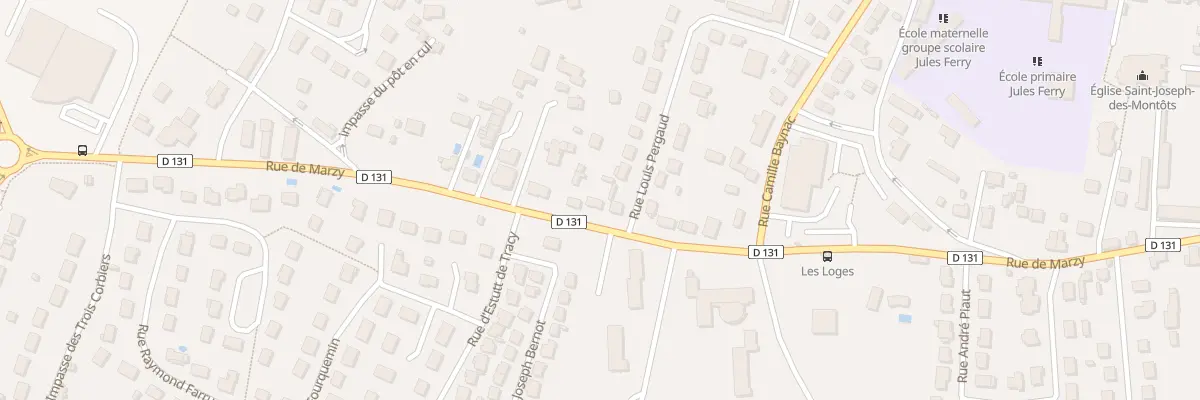 Plan du 91 Rue de Marzy à Nevers