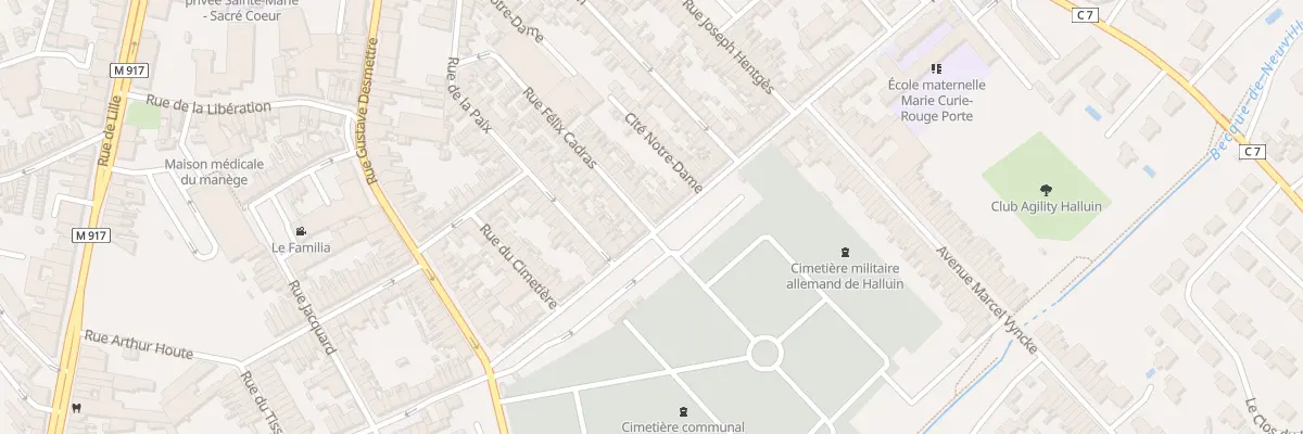 Plan du 9 Rue des Frères Martel à Halluin