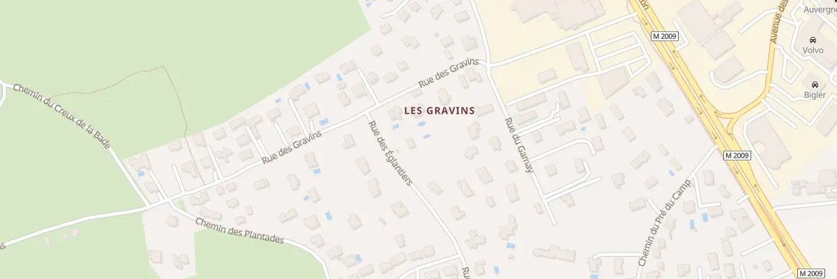 Plan du 3 Rue des Eglantiers à Aubière