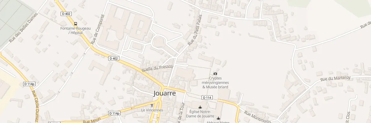 Plan du 2 Pl Saint Paul à Jouarre