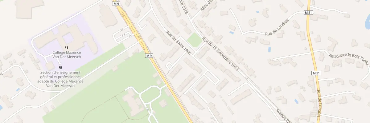 Plan du 30 Rue du Huit Mai 1945 à Mouvaux
