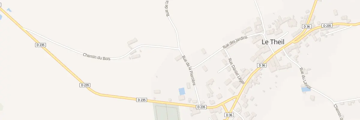 Plan du 5 Rue de la Pierrière au Theil
