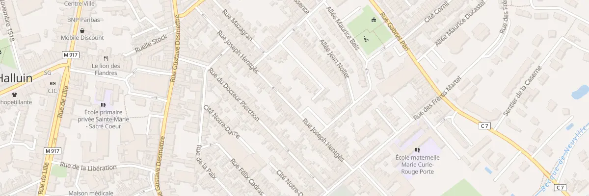 Plan du 61 Rue Joseph Hentges à Halluin