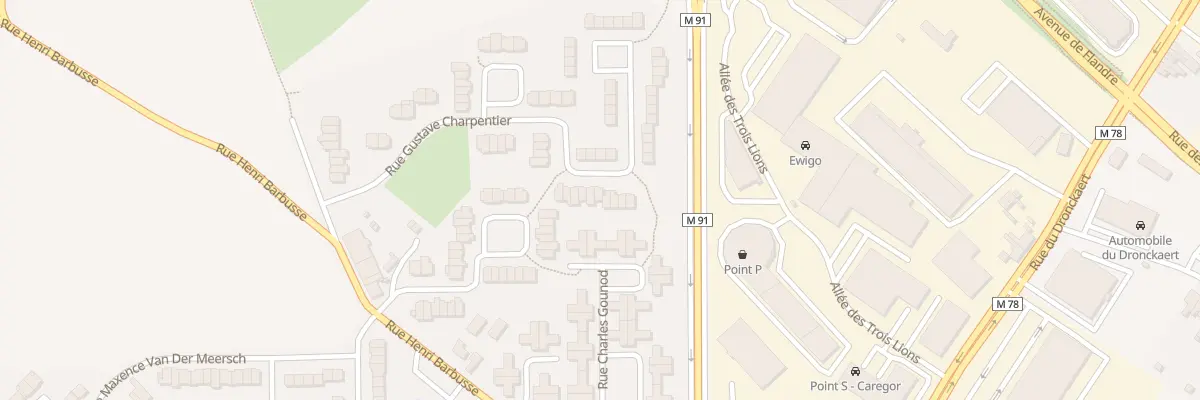 Plan du 28 Rue Gustave Charpentier à Roncq