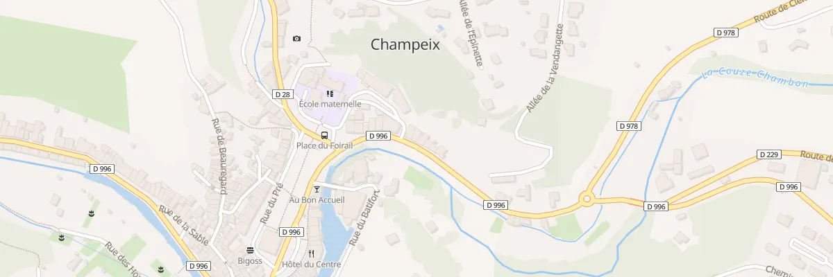 Plan du 9 Quai du Beaugeix à Champeix