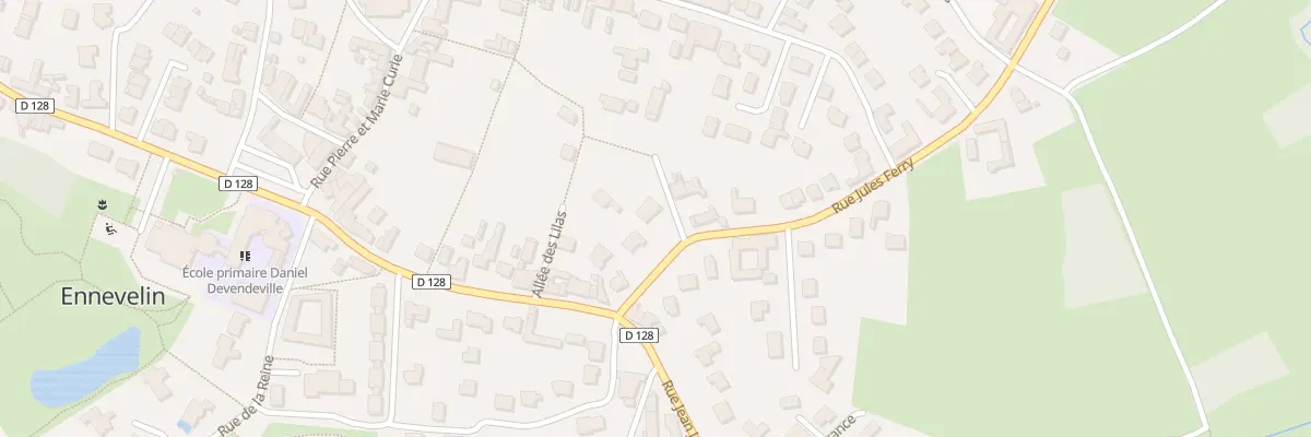 Plan du 7 Rue Jules Ferry à Ennevelin