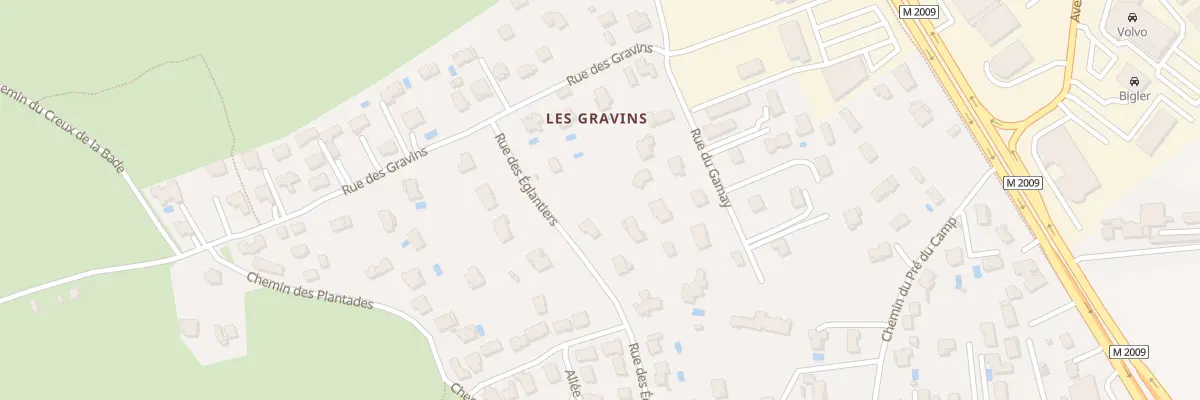 Plan du 9 Rue des Eglantiers à Aubière