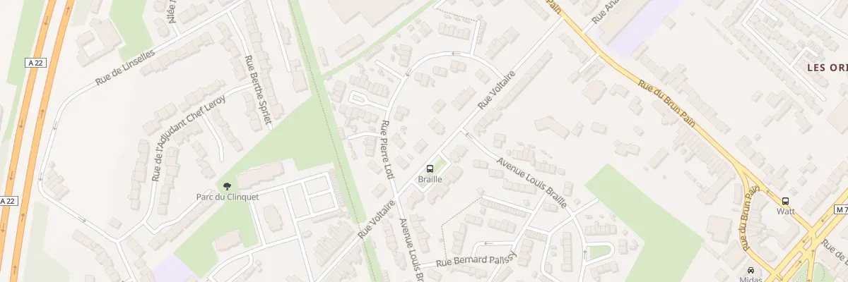 Plan du 30 Rue Voltaire à Tourcoing
