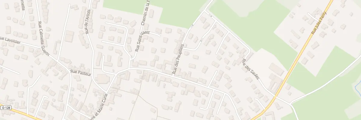 Plan du 2D Rue des Peupliers à Ennevelin