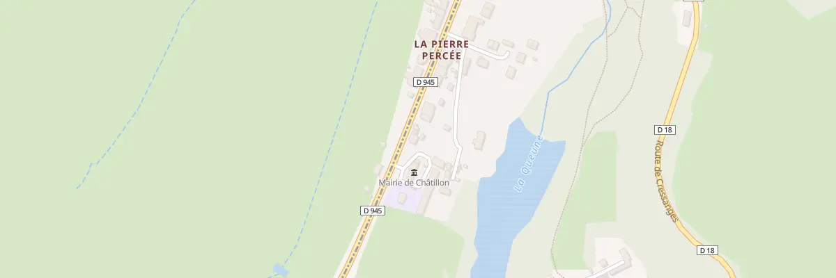 Plan du 3 La Pierre Percee à Châtillon