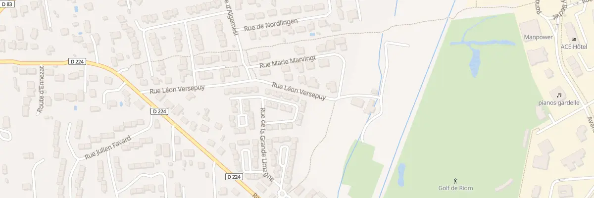 Plan du 47 Rue de la Grande Limagne à Riom