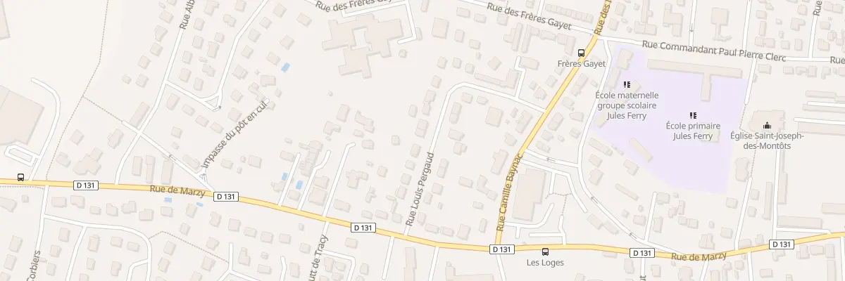 Plan du 18 Rue Louis Pergaud à Nevers