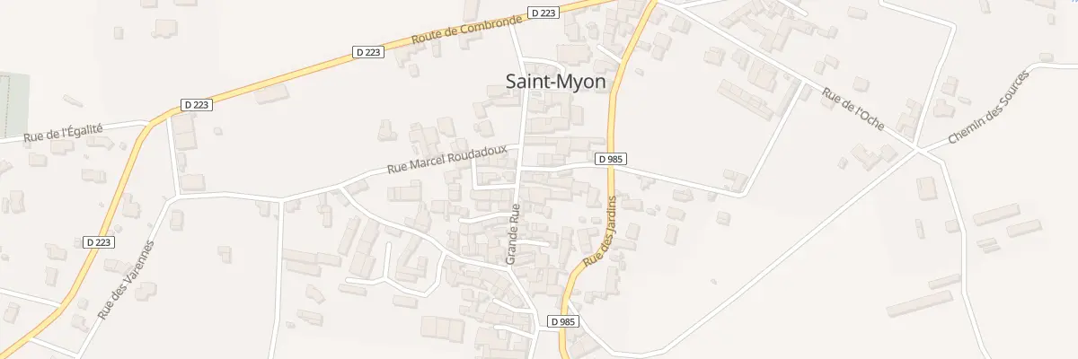 Plan du 9001 Gr Grande Rue à Saint-Myon