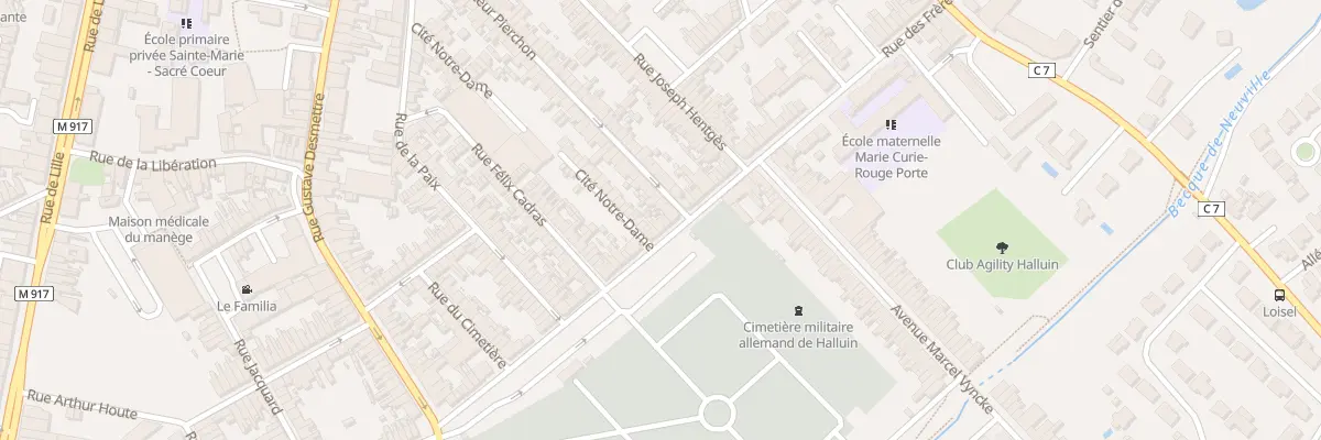 Plan du 21 Rue des Frères Martel à Halluin