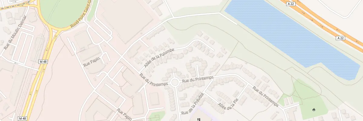 Plan du 18 All de la Palombe à Villeneuve-d’Ascq
