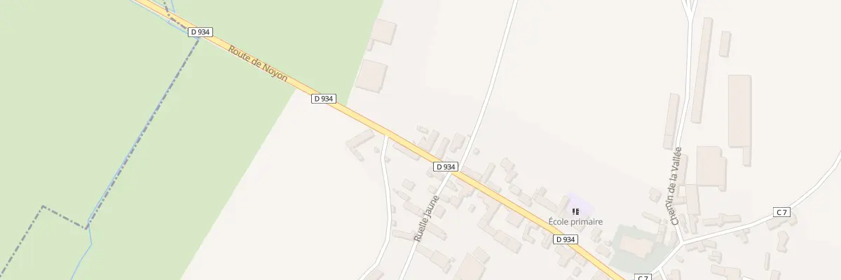 Plan du 1 Rte de Noyon à Camelin