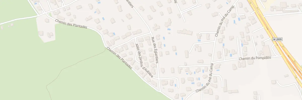 Plan du 16 Rue des Eglantiers à Aubière