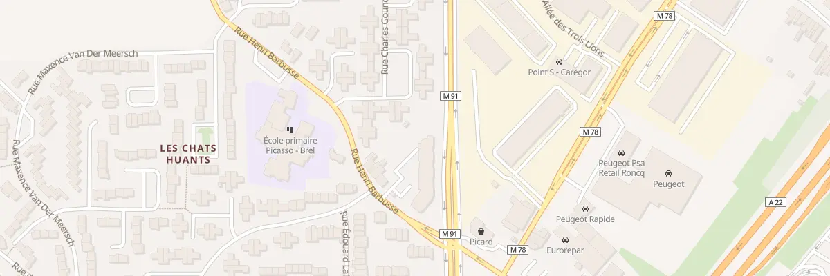 Plan du 303 Rue Henri Barbusse à Roncq