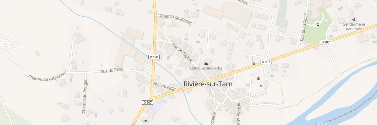 Plan du 13 Rue de l’Eglise à Rivière-sur-Tarn