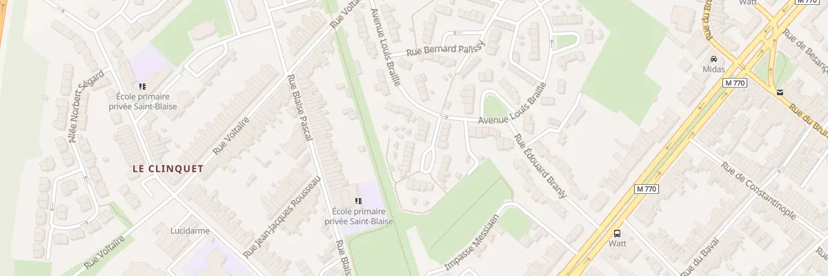 Plan du 8 All Gustave Flaubert à Tourcoing