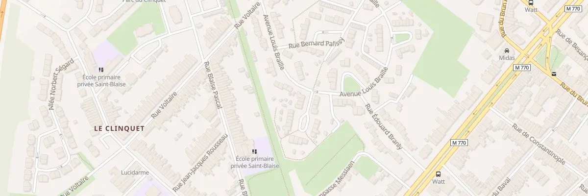 Plan du 4 All Gustave Flaubert à Tourcoing