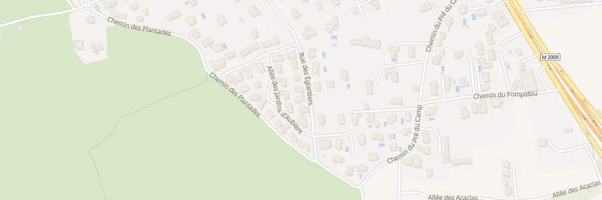 Plan du 20 Rue des Eglantiers à Aubière