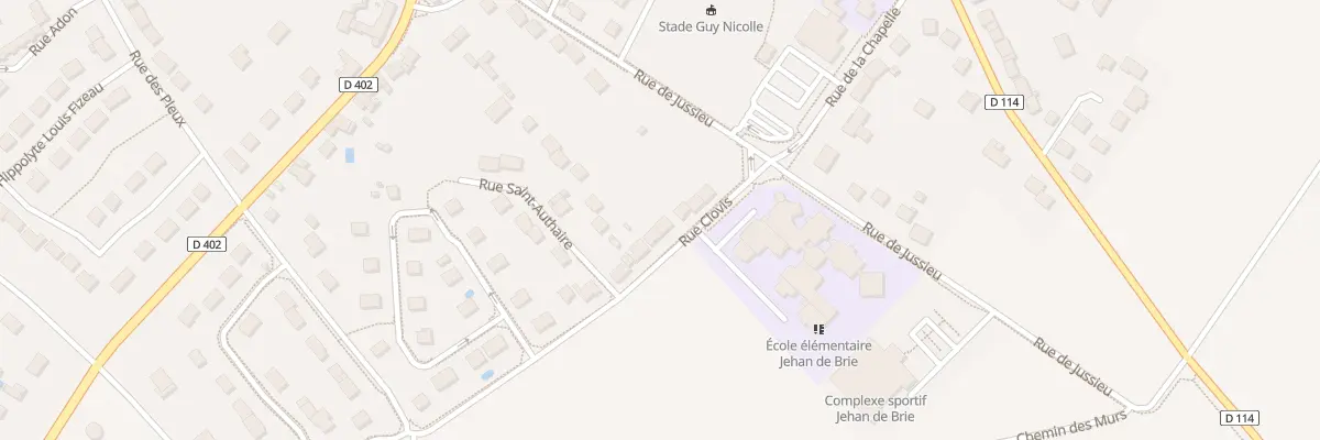 Plan du 12 Rue Clovis à Jouarre