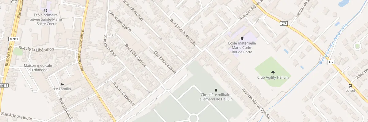 Plan du 25 Rue des Frères Martel à Halluin