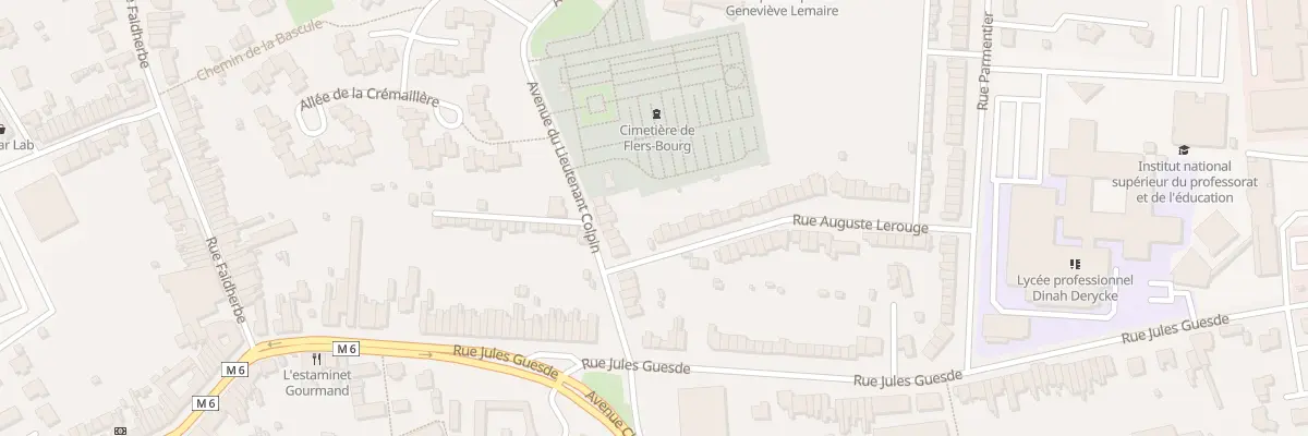 Plan du 1 Rue Auguste Lerouge à Villeneuve-d’Ascq