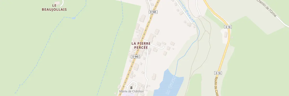 Plan du 21 La Pierre Percee à Châtillon