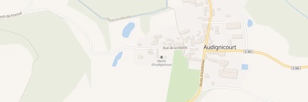 Plan du 9 Rue de la Mairie à Audignicourt